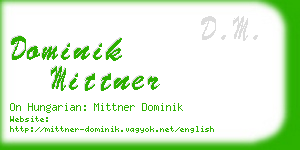dominik mittner business card